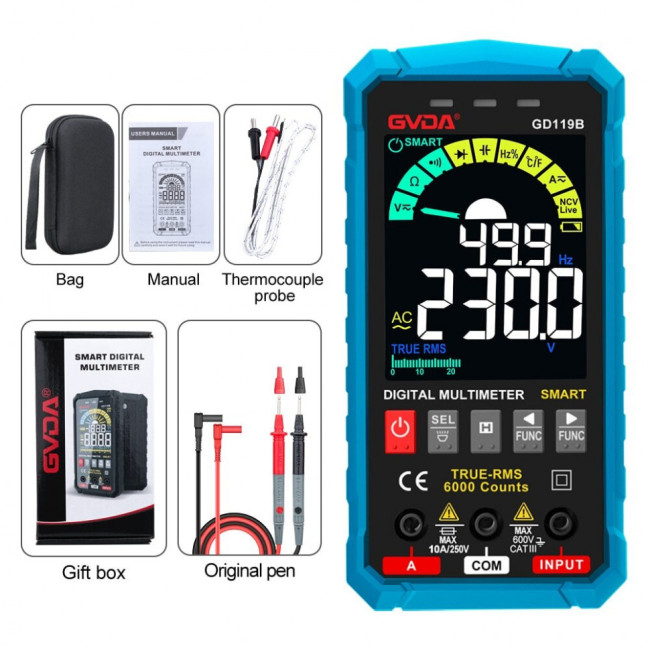 Цифровой мультиметр GVDA GD119B