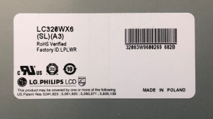 LC320WX6 SL A3 6870C-0320A матрица