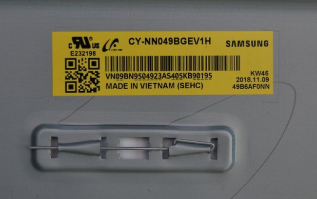 Подложка в сборе с подсветкой CY-NN049BGEV1H