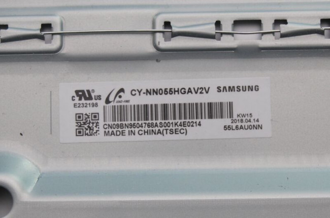 Подложка в сборе с подсветкой CY-NN055HGAV2V