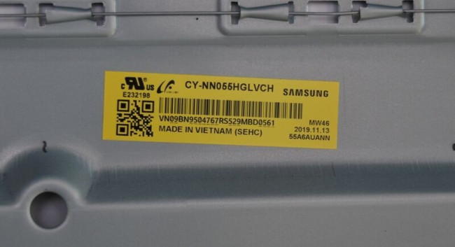 Подложка в сборе с подсветкой CY-NN055HGLVCH