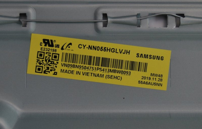 Подложка в сборе с подсветкой CY-NN055HGLVJH