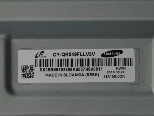 Подложка в сборе с подсветкой CY-QK055FLLV3V