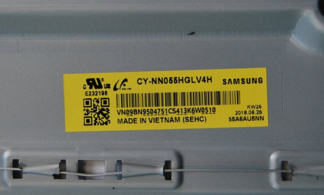 CY-NN055HGLV4H модуль в сборе с подсветкой и отражателями