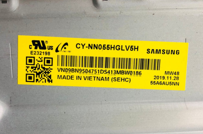 CY-NN055HGLV5H модуль в сборе с подсветкой и отражателями