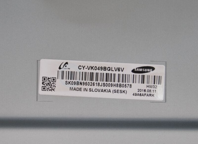 Подложка в сборе с подсветкой CY-VK049BGLV6V